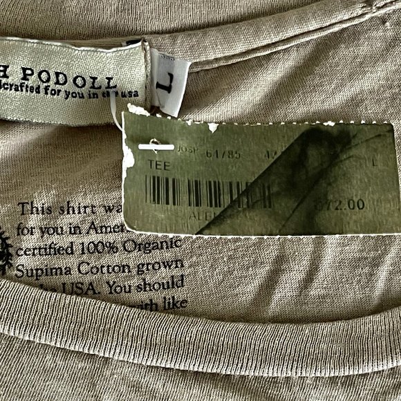 VTG Josh Podoll 100% Organic Cotton Women's Relaxed Fit T-Shirt NWT - Picture 5 of 5